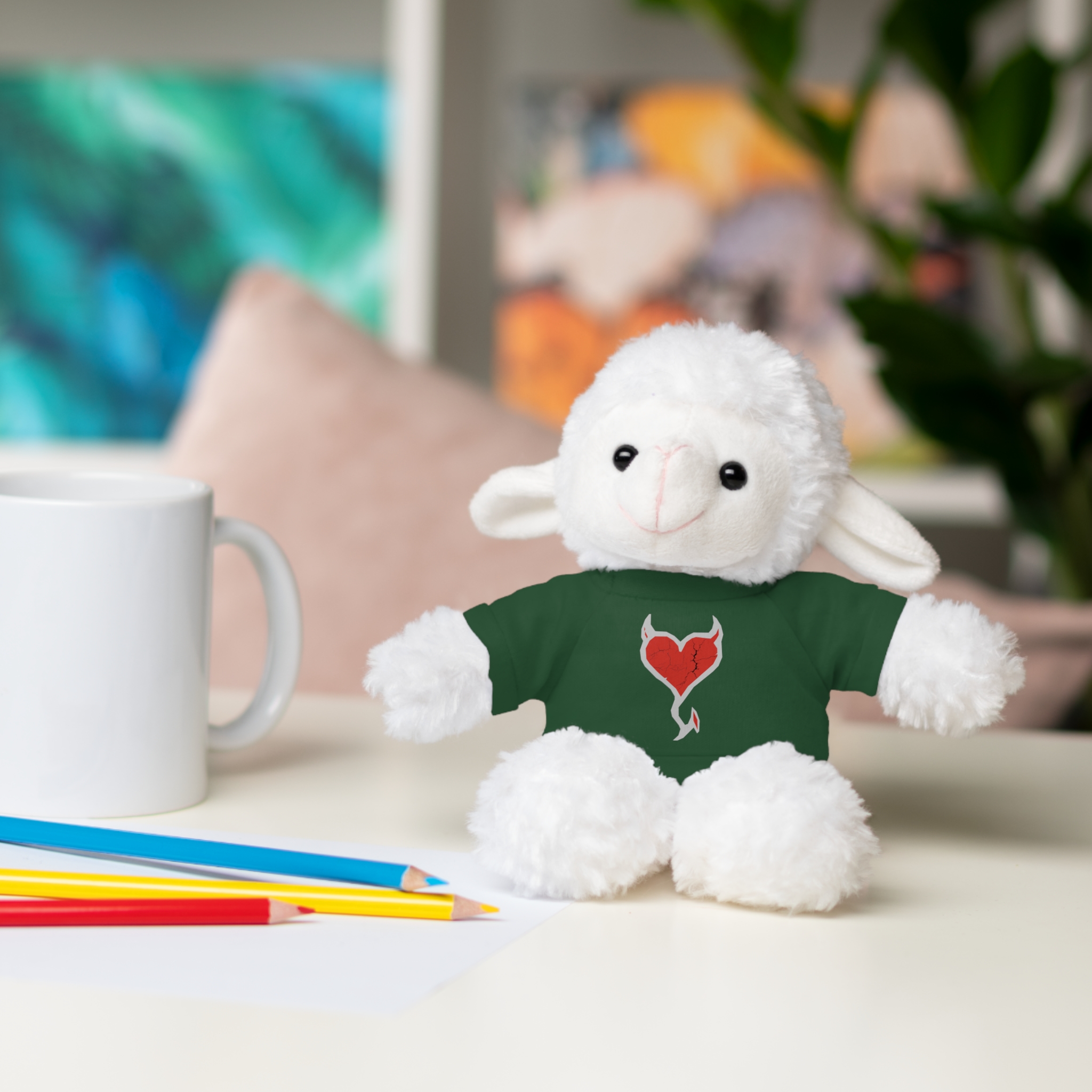 Plush Teddy Bear with Heart Tee — Cute Stuffed Animal for your Love - Image 12