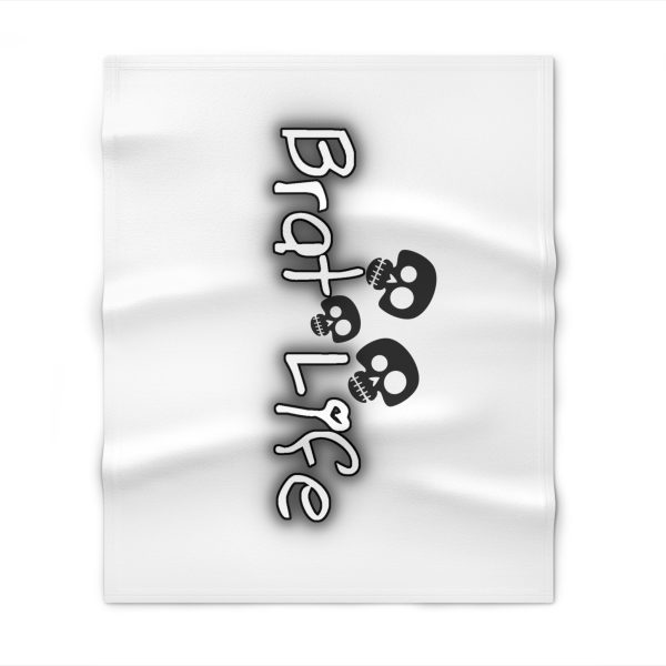 Brat Life TriSkull Throw Blanket