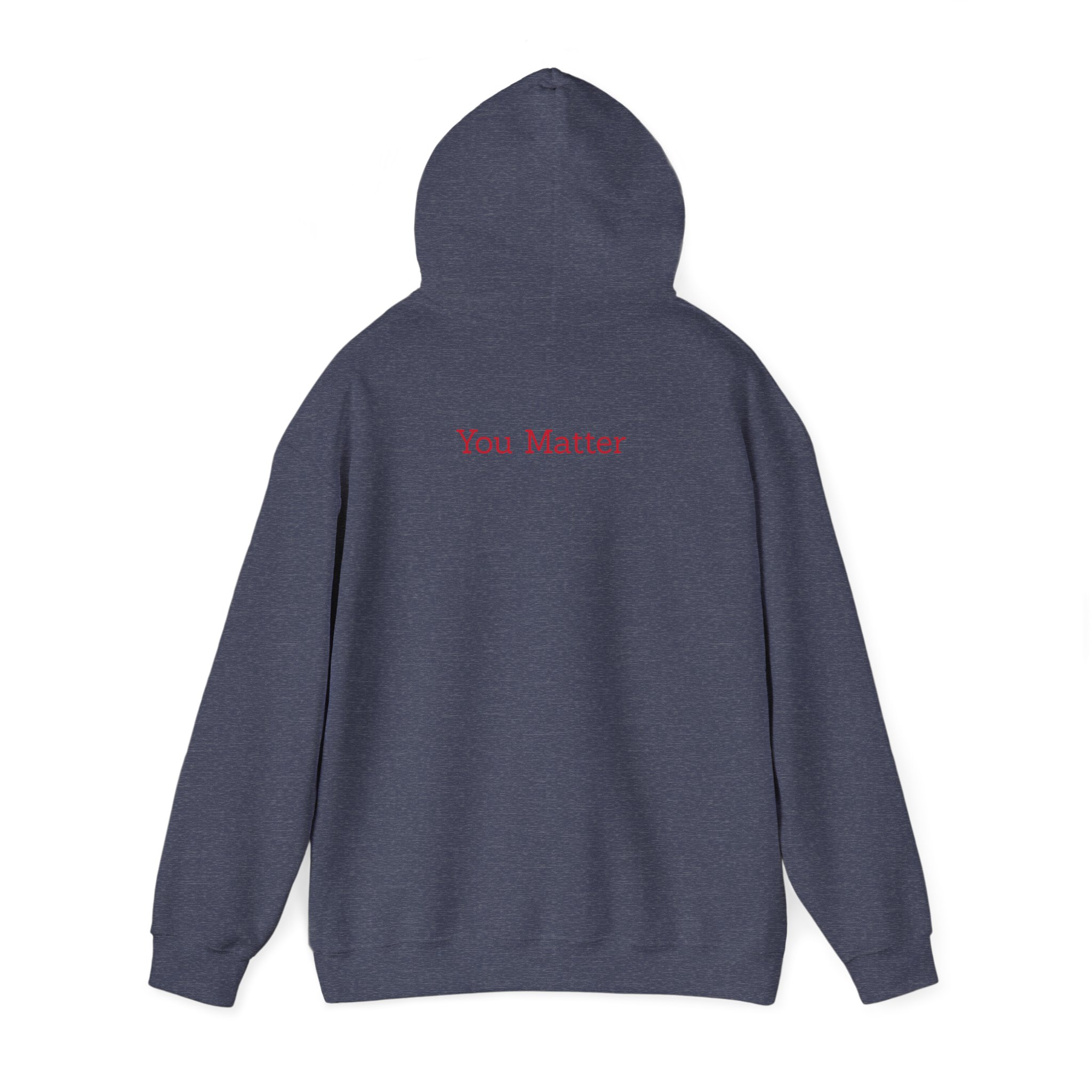 Heart Hoodie - "You Matter" Black Comfort Sweatshirt - Image 14