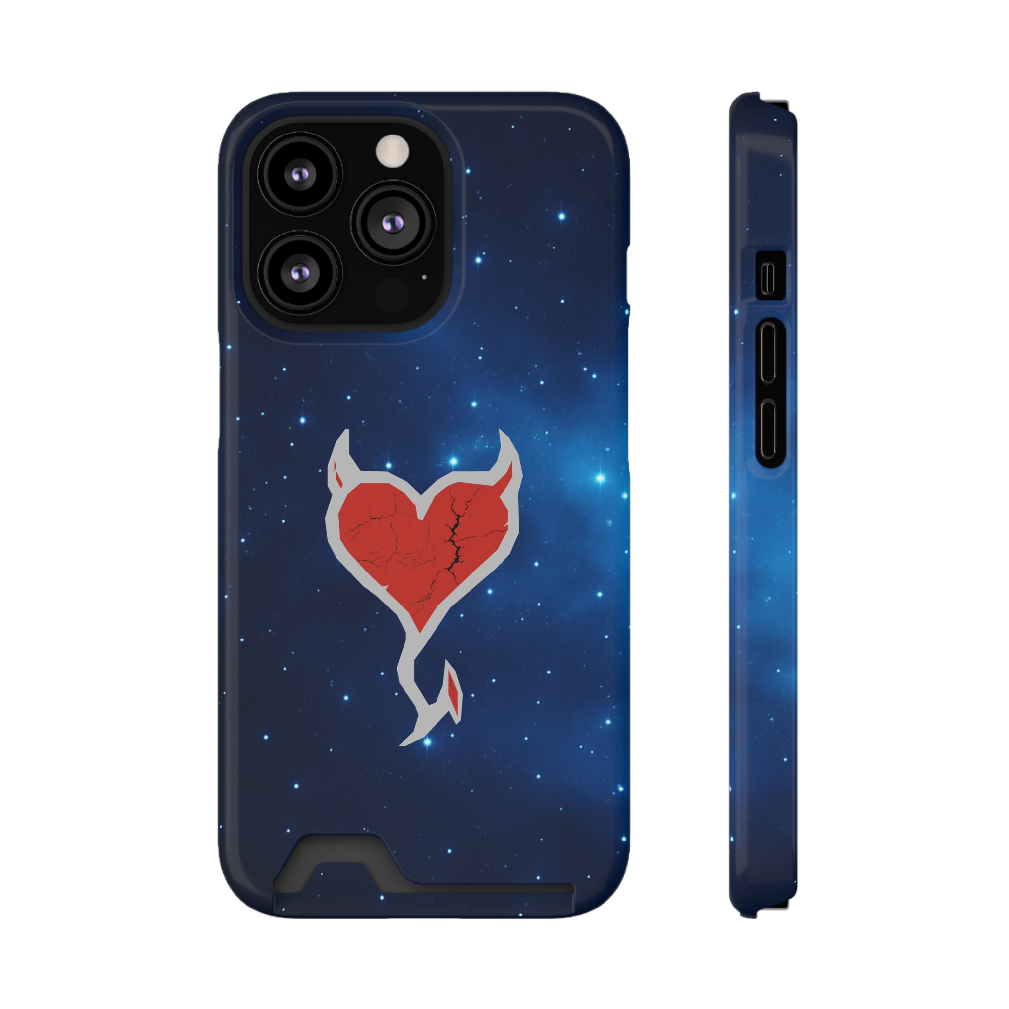 Phone Case — Cosmic Rogueheart Casr with Card Holder - Image 123