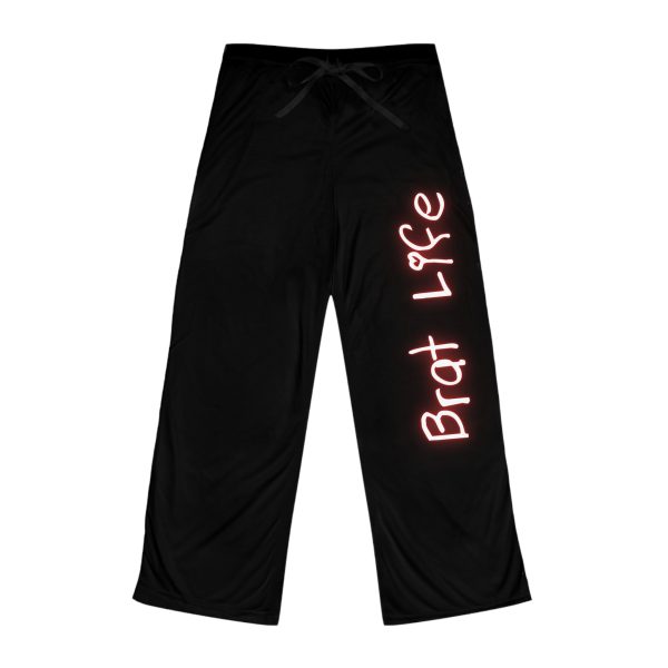 Brat Life - Red and Black Women's Pajama Pants (AOP)