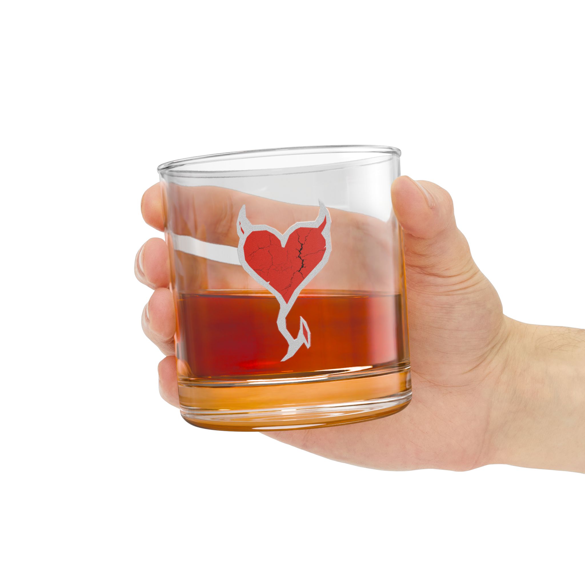 Rogueheart Rocks Glass – 10oz Devil-Themed Drinkware - Image 6