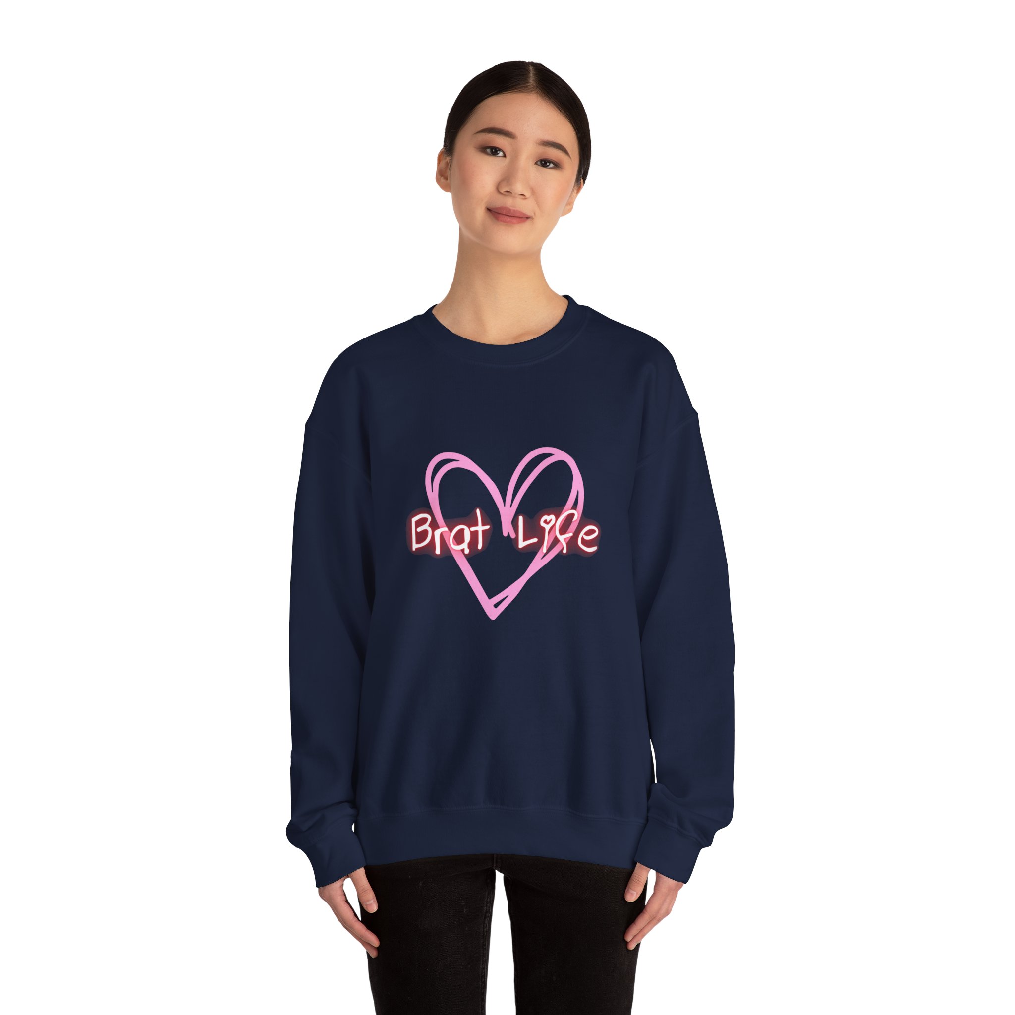 Brat Life Unisex Heavy Blend™ Crewneck Sweatshirt - Image 23