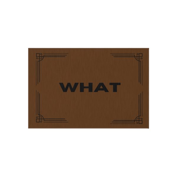 Absurd.Link "WHAT" Outdoor Rug