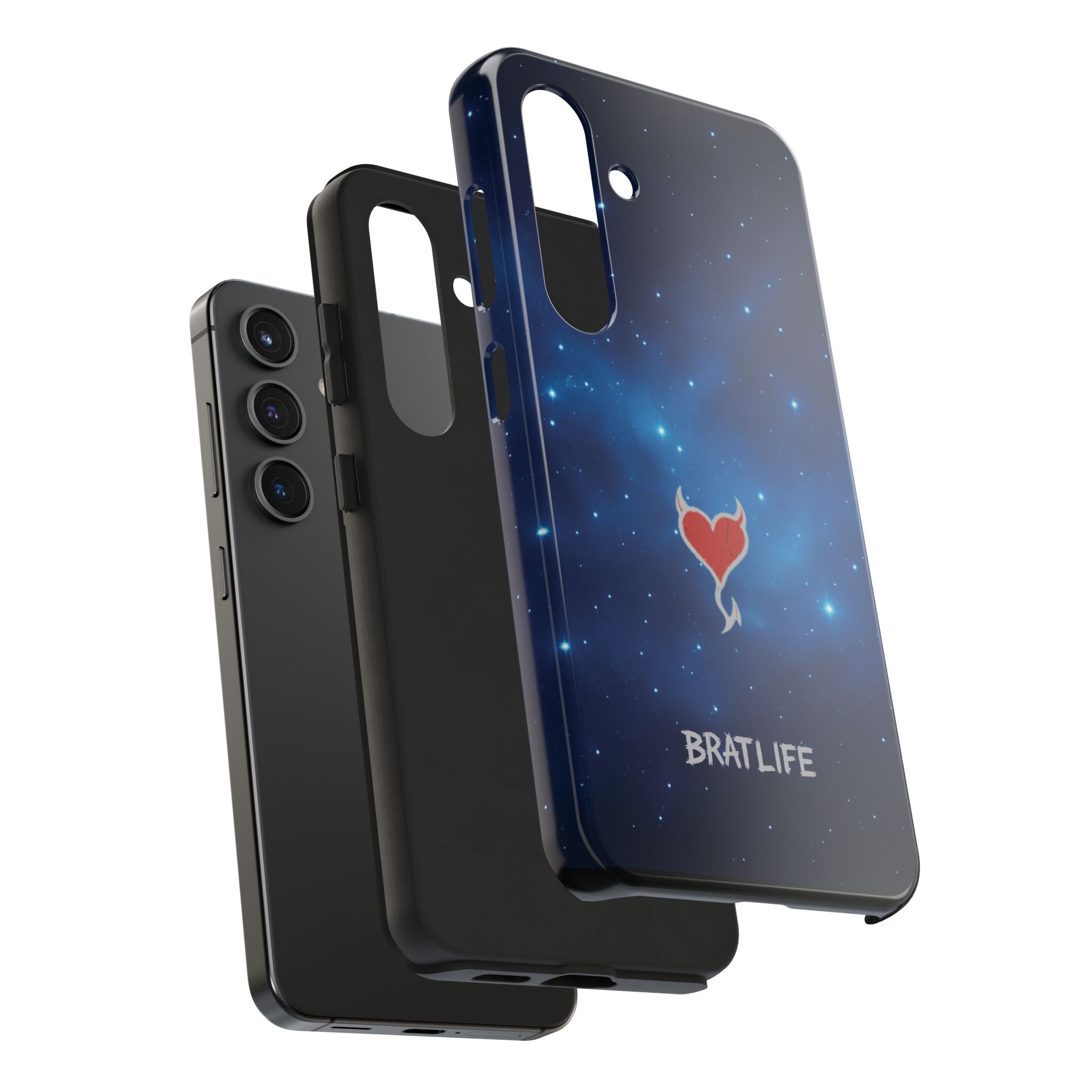 Brat Life Rogueheart Tough Phone Case - Space Design with Heart - Image 4