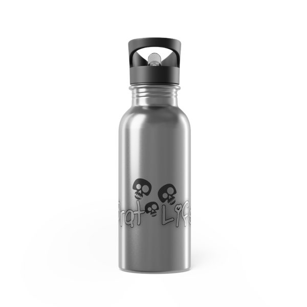 Brat Life TriSkull Stainless Steel Water Bottle With Straw, 20oz