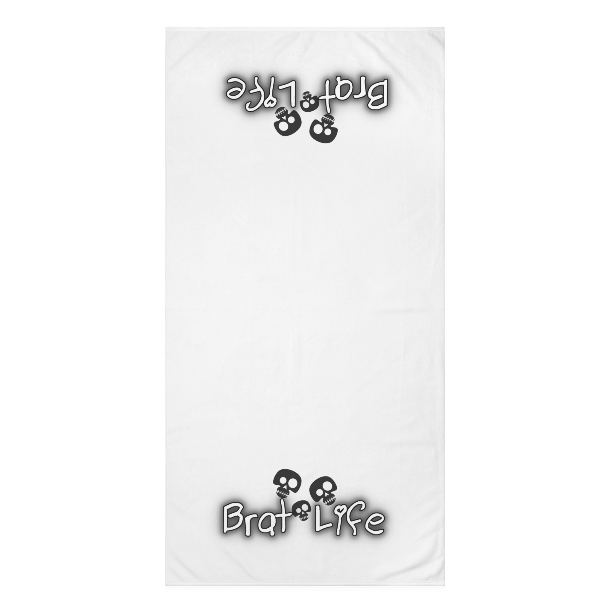 Brat Life TriSkull Mink-Cotton Towel