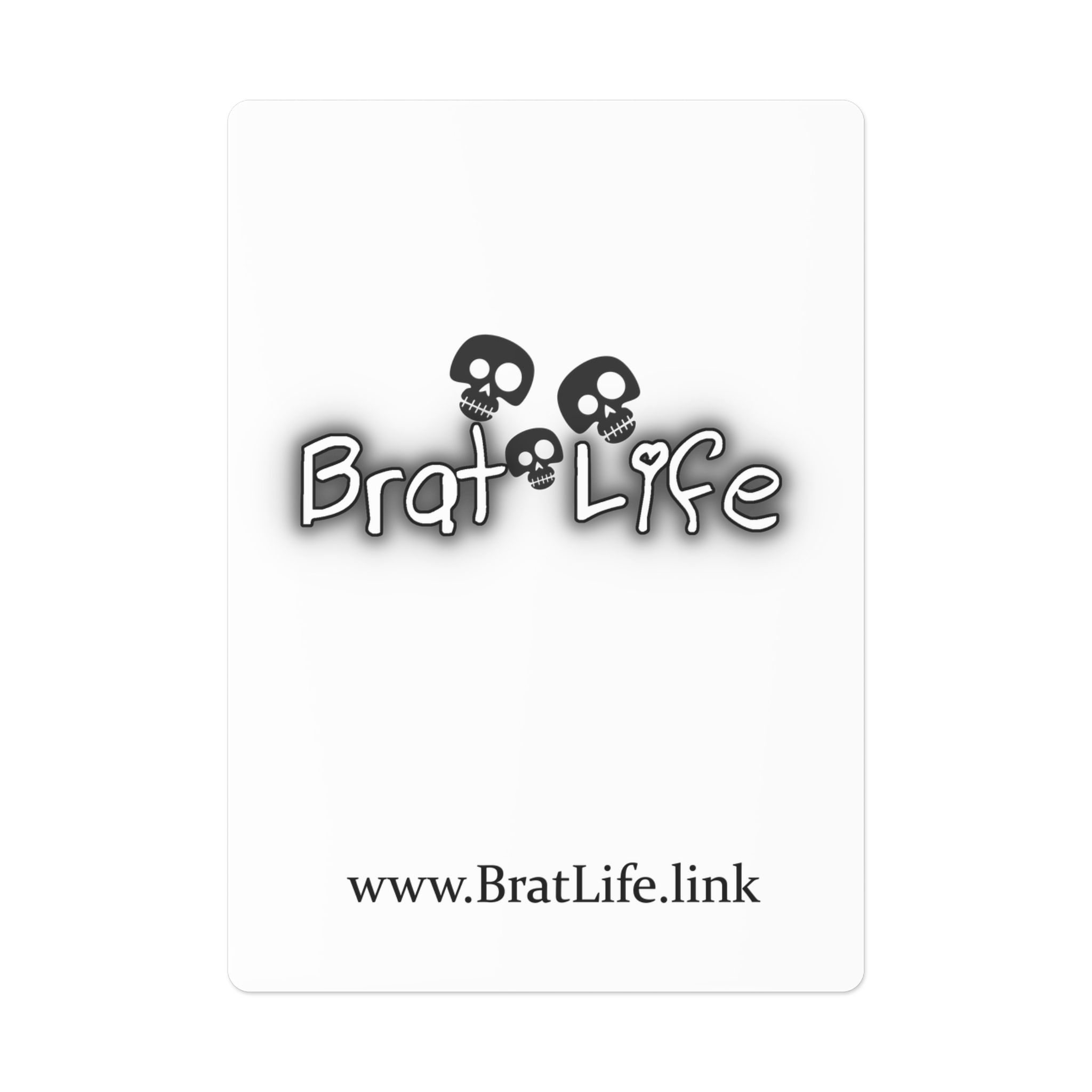 Brat Life TriSkull Poker Cards