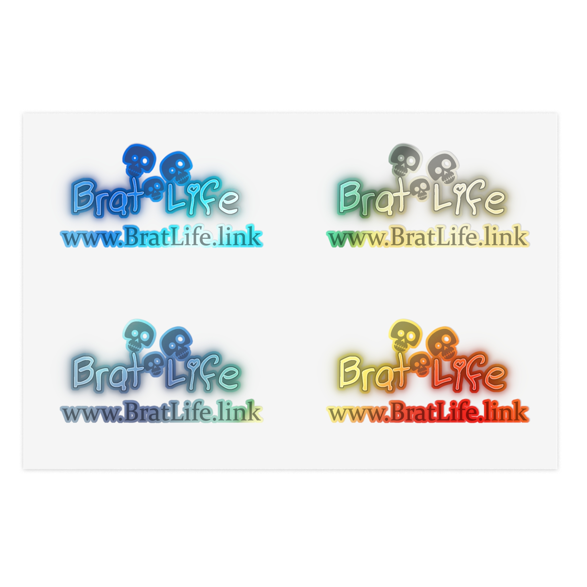 Brat Life TriSkull Sticker Sheets - Image 17