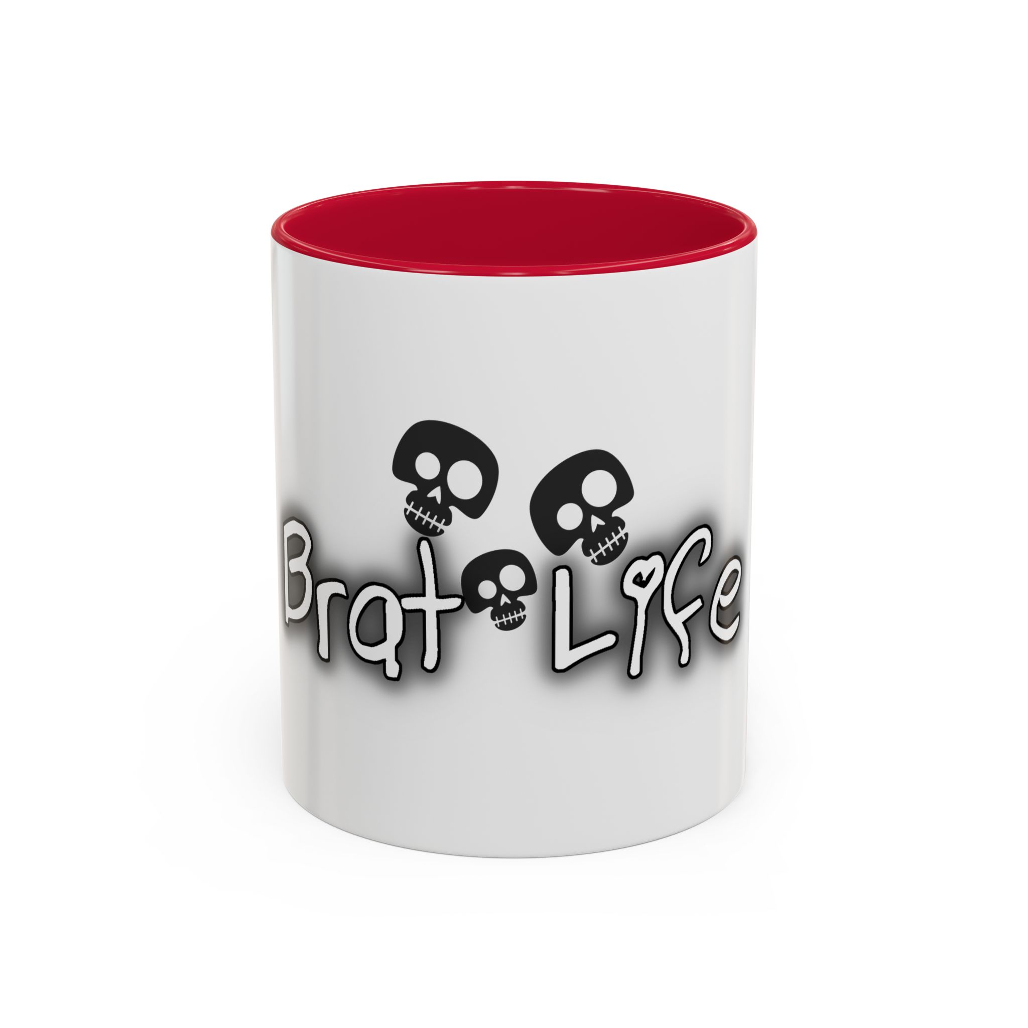 Brat Life TriSkull Colorful Mugs, 11oz - Image 41