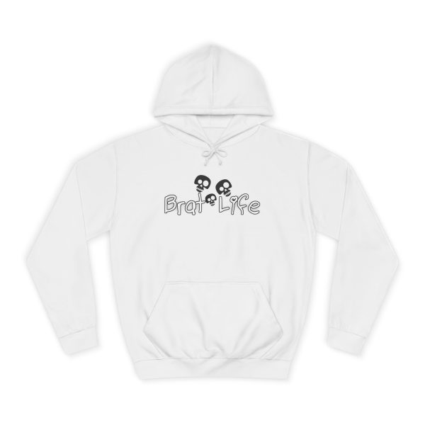 Brat Life TriSkull Unisex College Hoodie