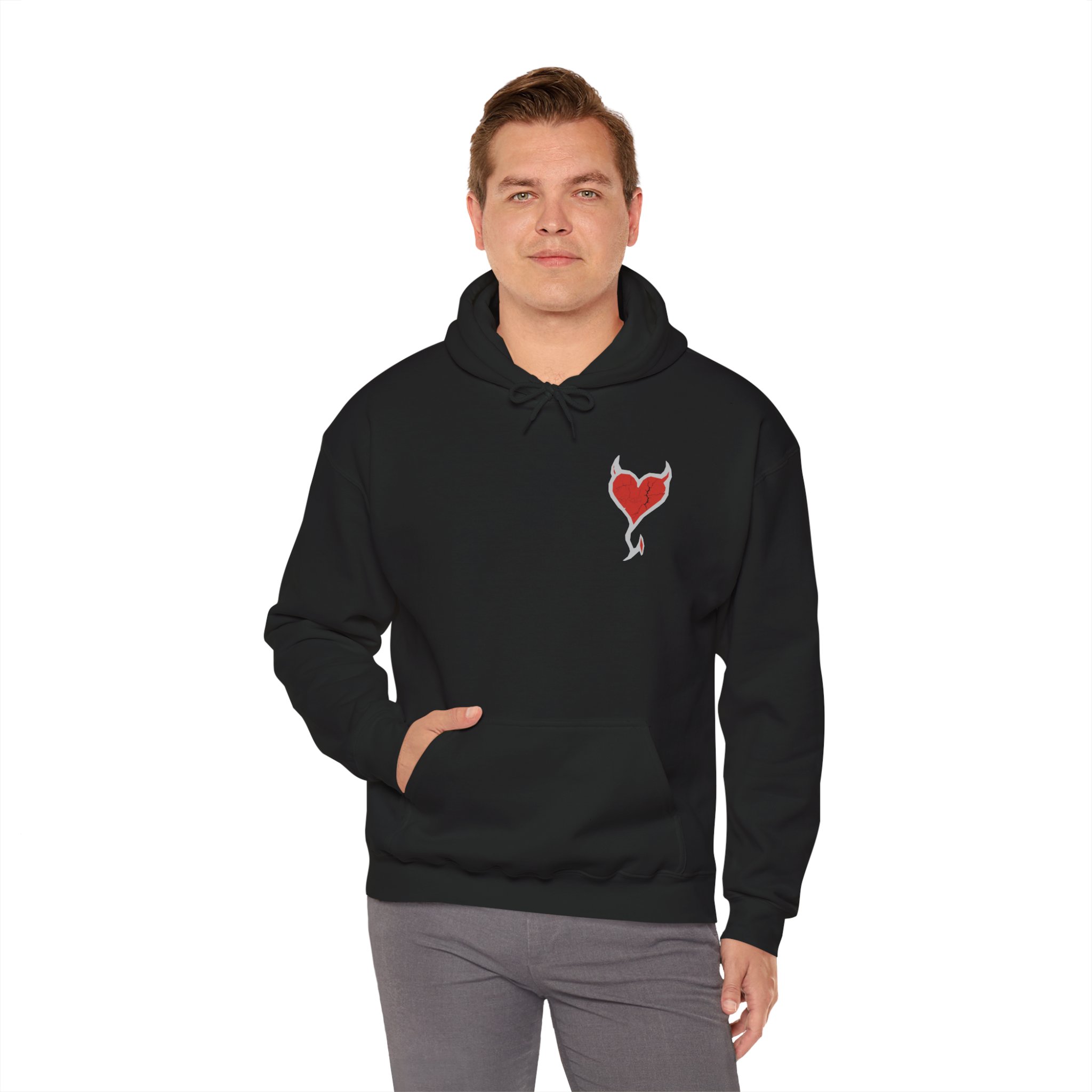 Rogueheart Hoodie - Unisex Heavy Blend Bratlife Sweatshirt - Image 4