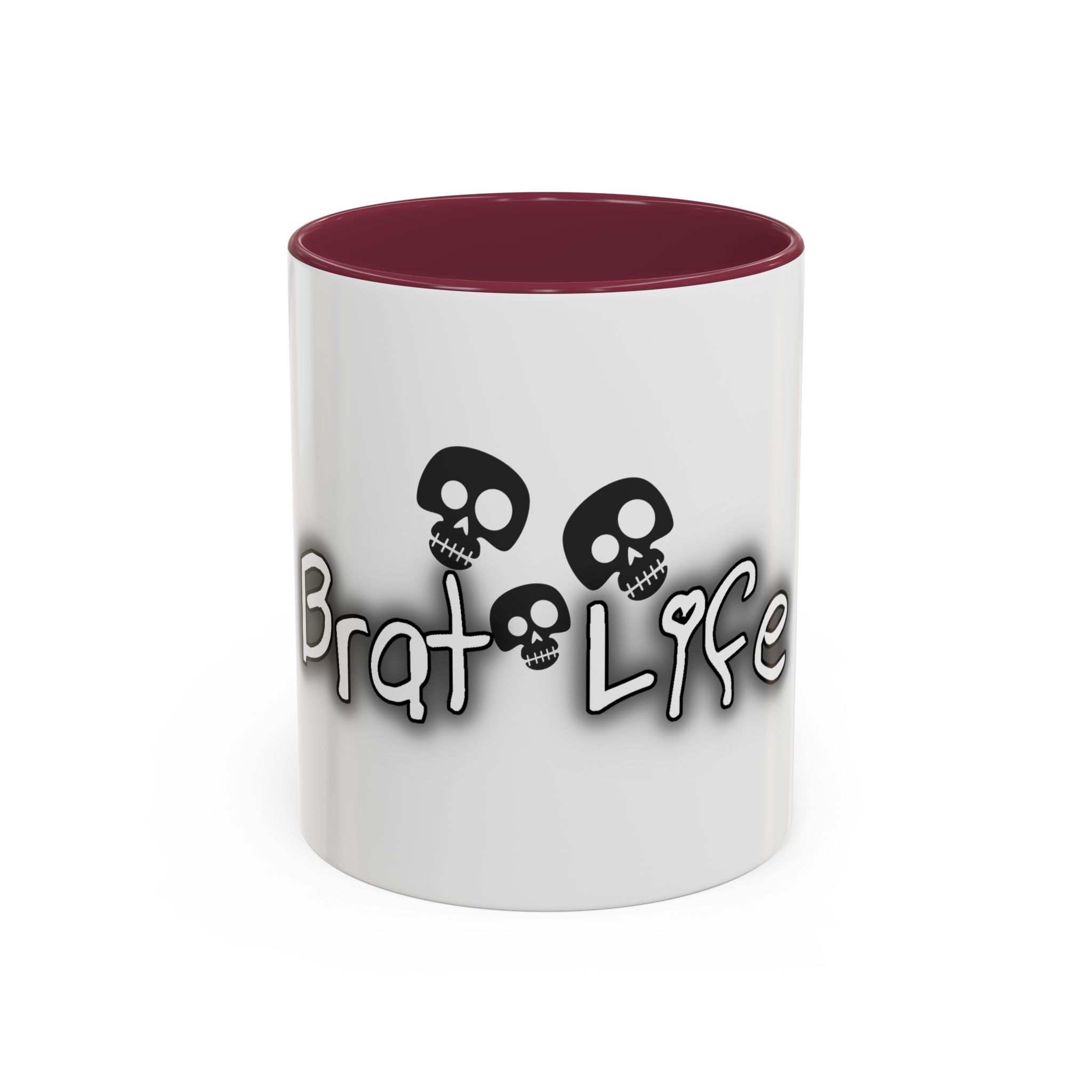 Brat Life TriSkull Colorful Mugs, 11oz - Image 29