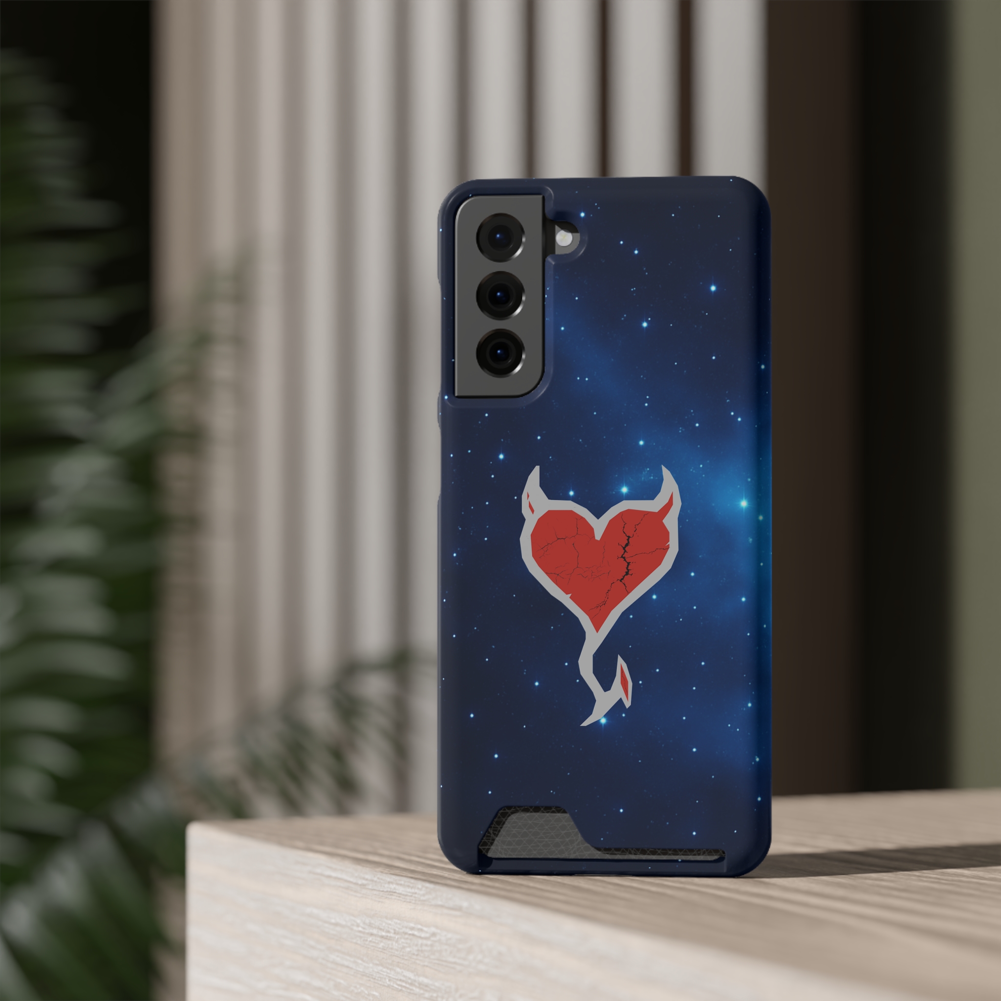 Phone Case — Cosmic Rogueheart Casr with Card Holder - Image 142