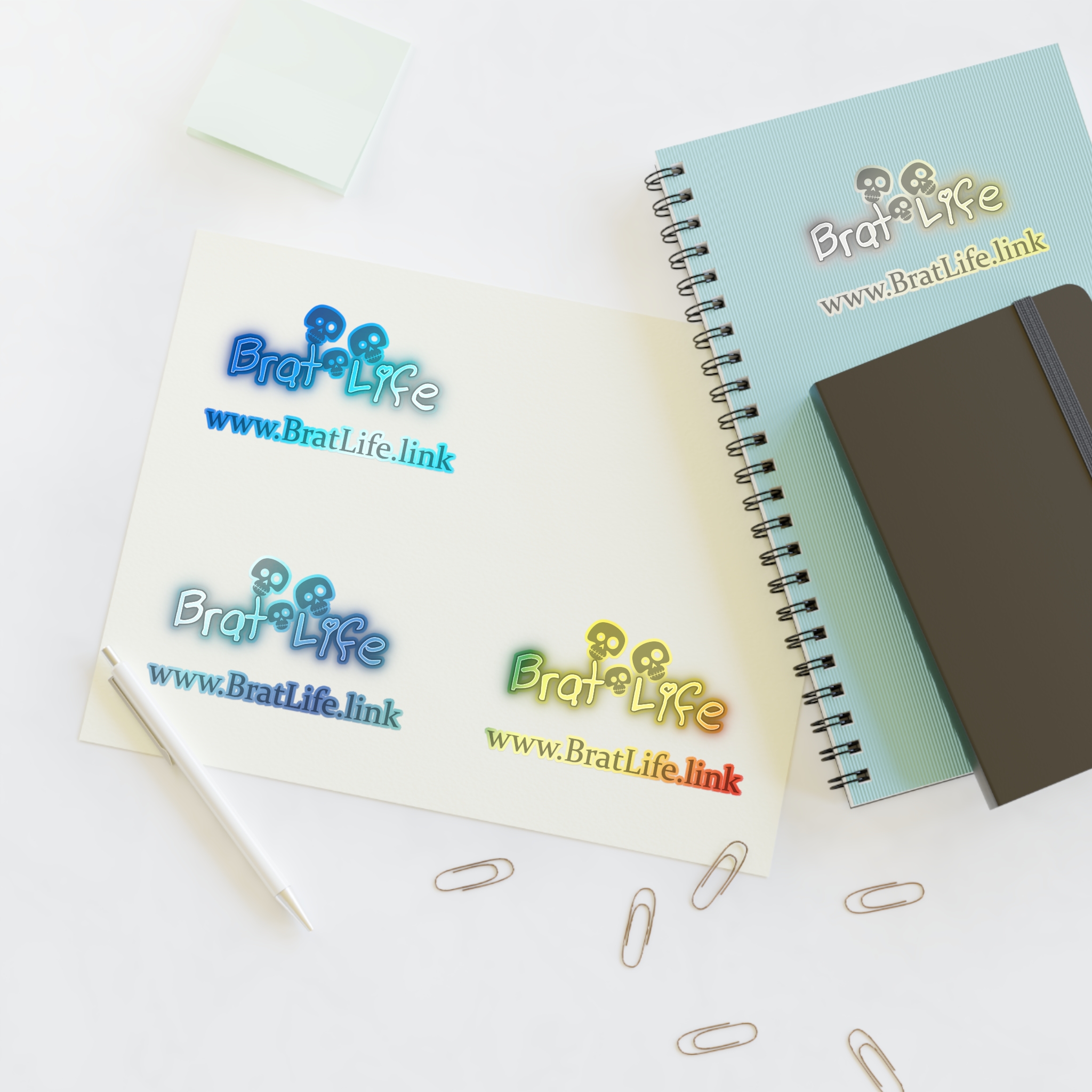 Brat Life TriSkull Sticker Sheets - Image 24