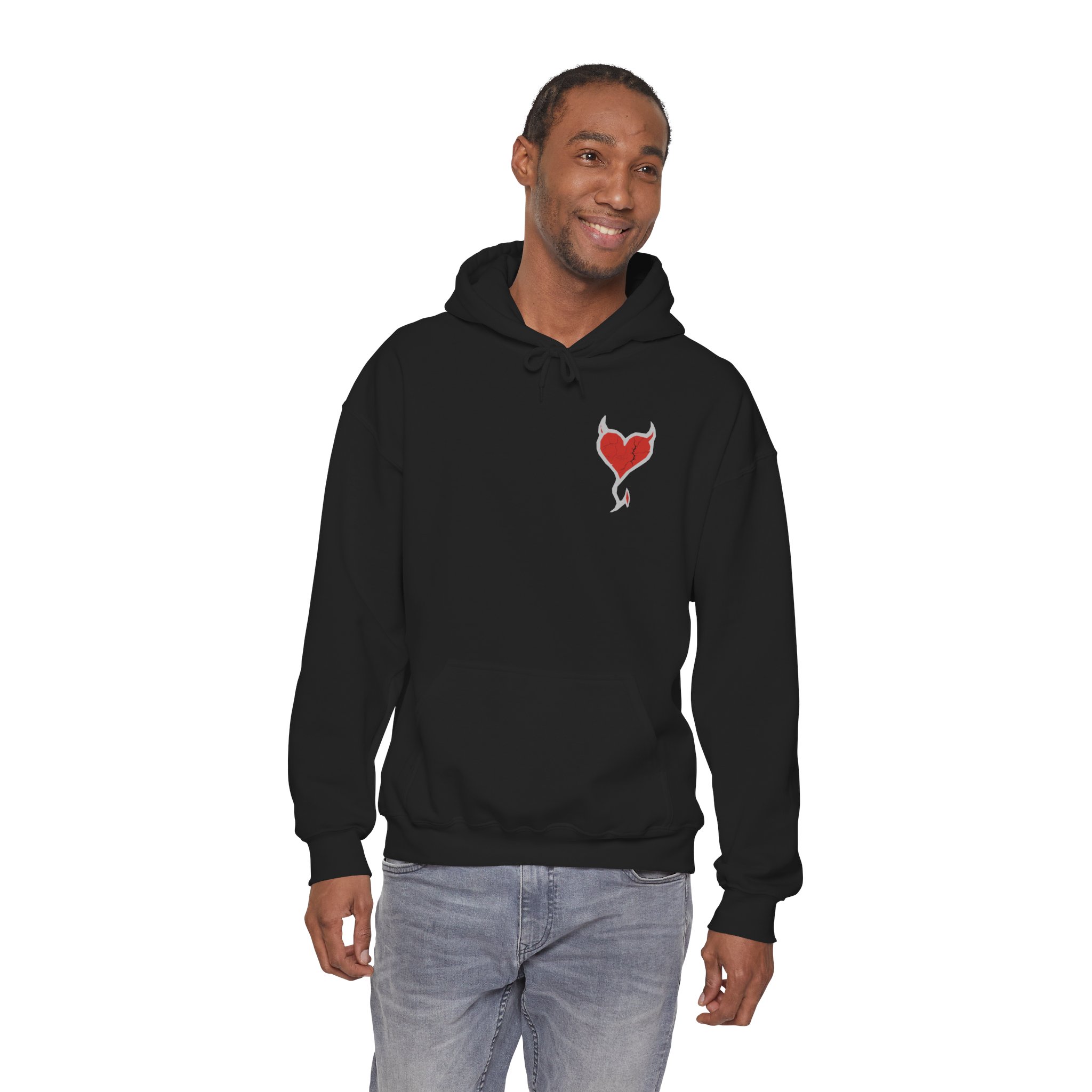 Heart Hoodie - "You Matter" Black Comfort Sweatshirt - Image 7