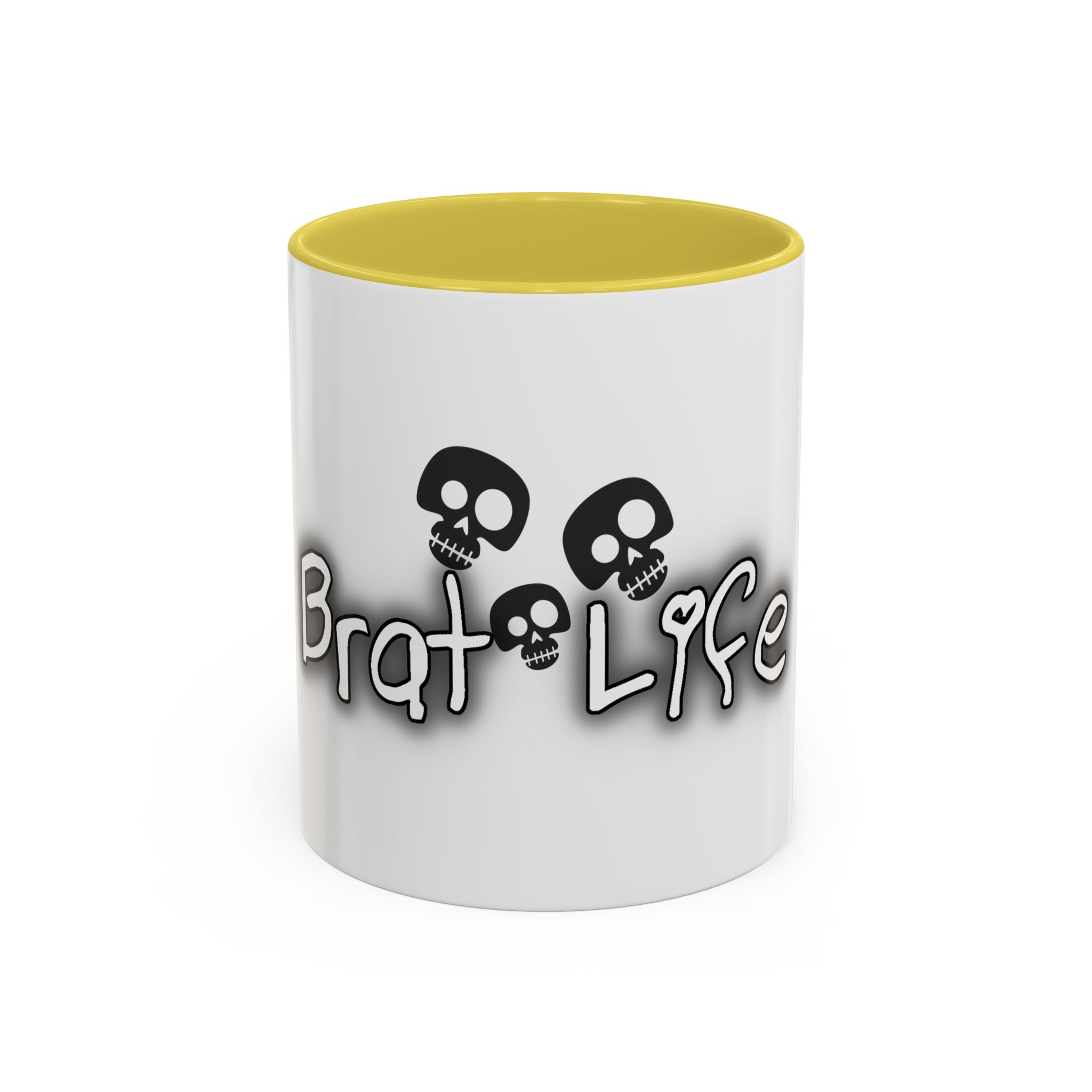 Brat Life TriSkull Colorful Mugs, 11oz - Image 45