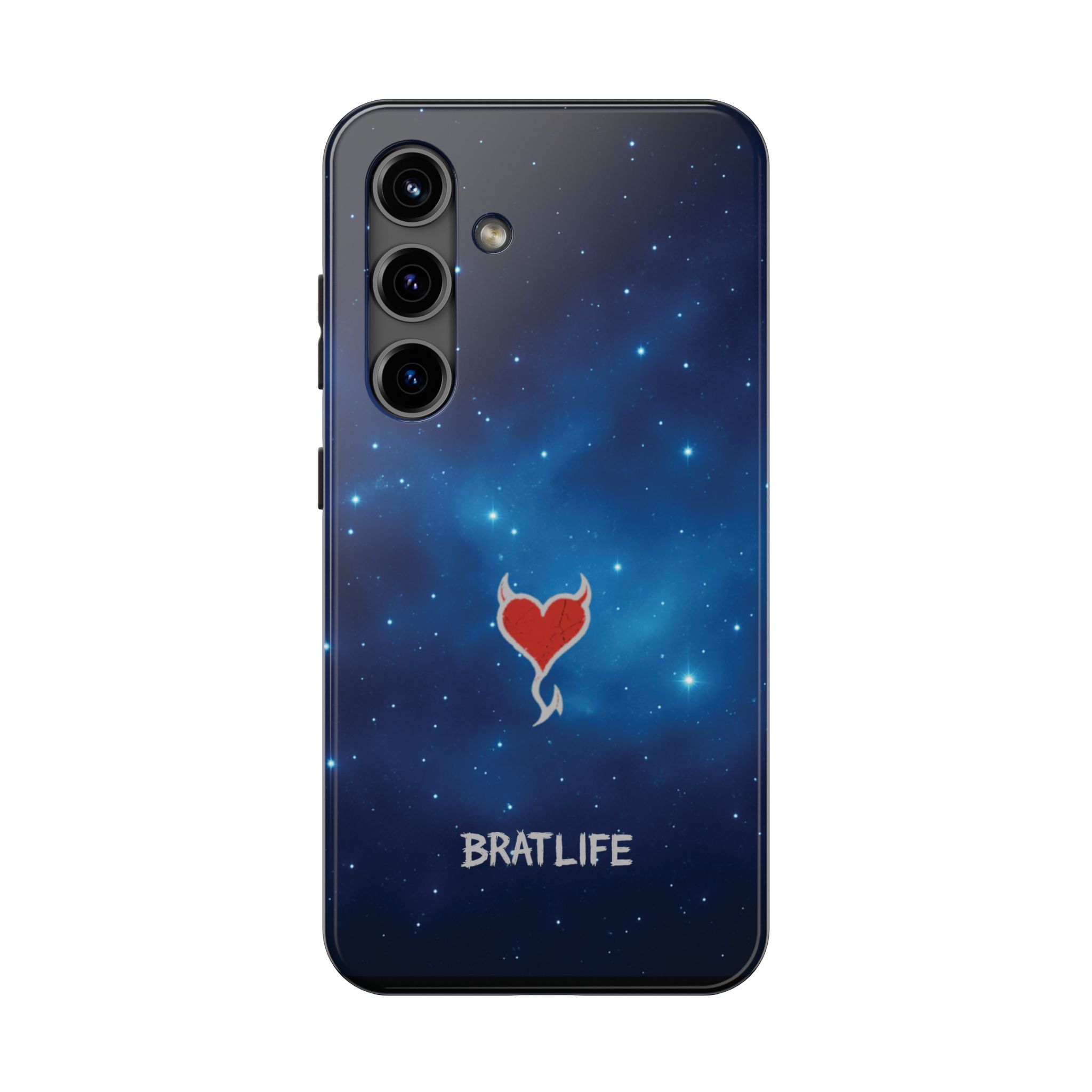 Brat Life Rogueheart Tough Phone Case - Space Design with Heart