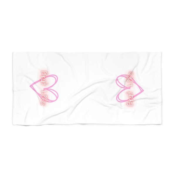 Brat Life Hearts Beach Towel