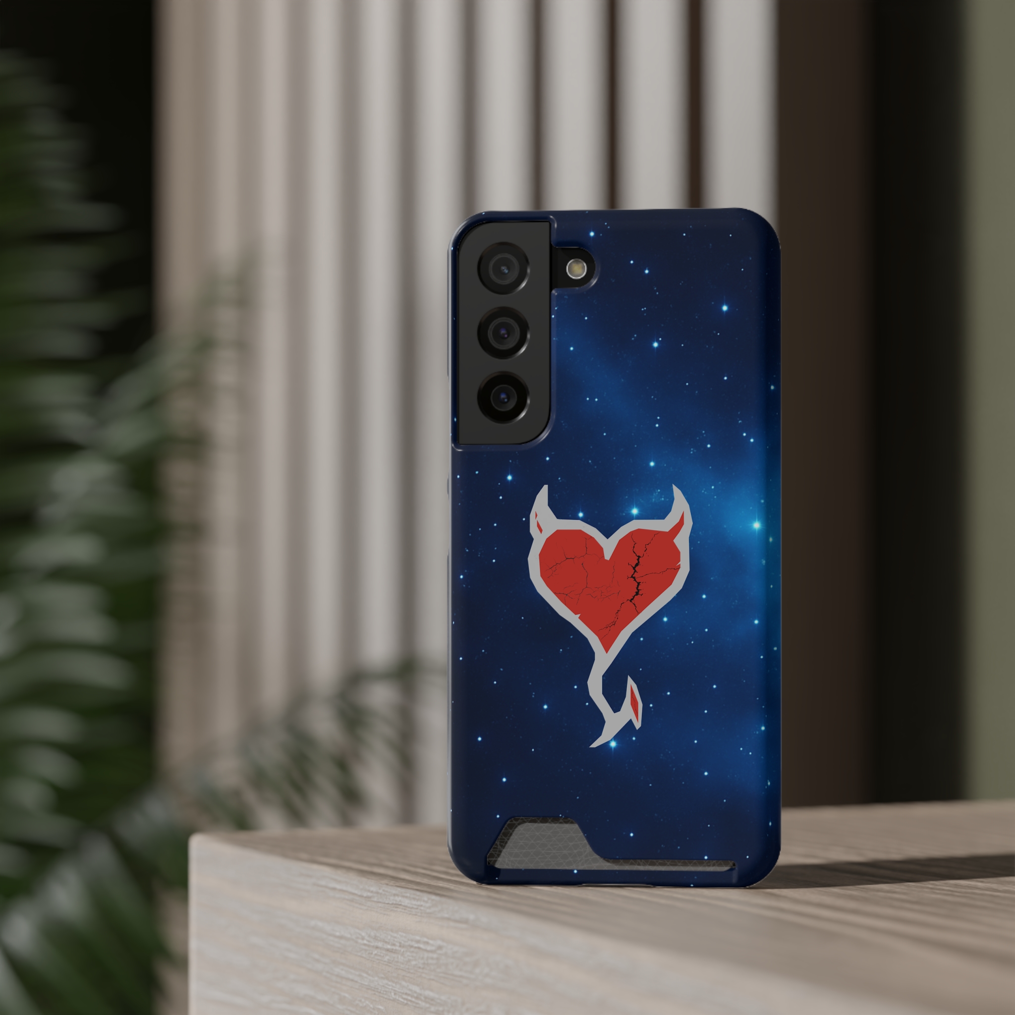 Phone Case — Cosmic Rogueheart Casr with Card Holder - Image 4