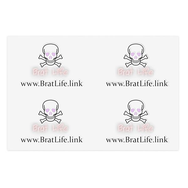 Brat Life Skull Sticker Sheets