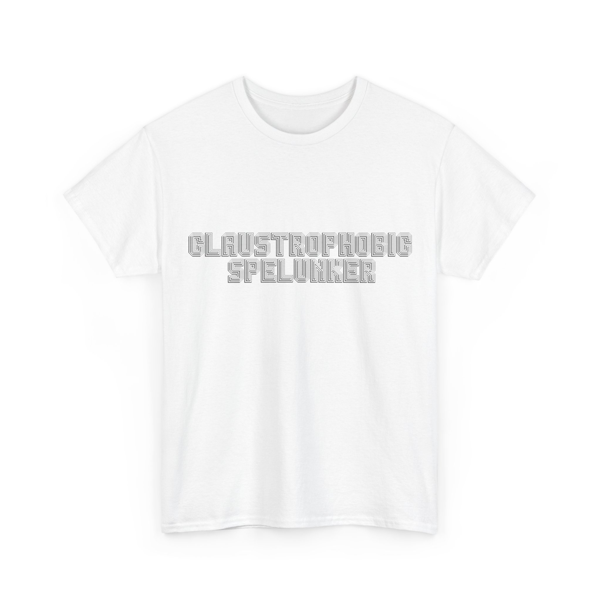 Brat Life "Claustrophobic Spelunker" Unisex Heavy Cotton Tee - Image 3