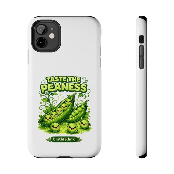 Phone Case — “Taste the Peaness” Cute Green Pea Illustration